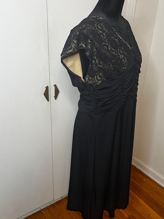 Coldwater Creek Dresses & Skirts - Elegant Black Dress With Lace Detail